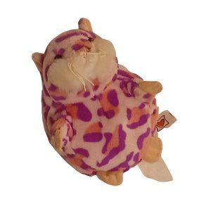 Toy - pink and purple cheetah print hamster